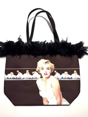 Deadstock Vintage 2002 Marilyn Monroe Milton Greene Feather Tote Bag